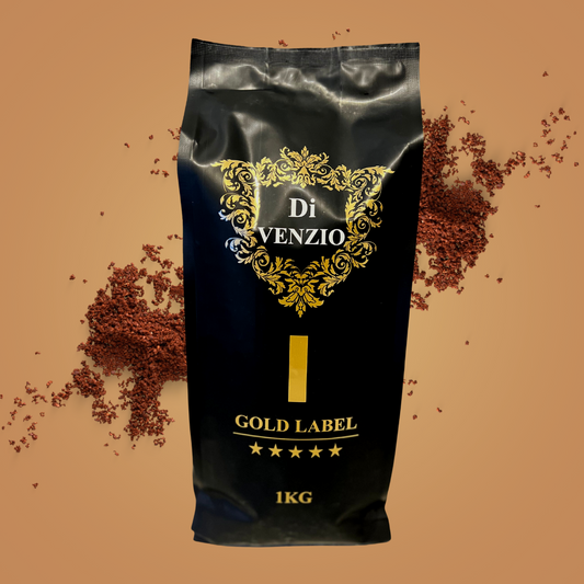 DiVenzio Gold Label Roasted Ground Coffee Beans 1KG